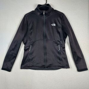 The North Face Womens L Black Softshell Full Zip Jacket Stretch Outdoor